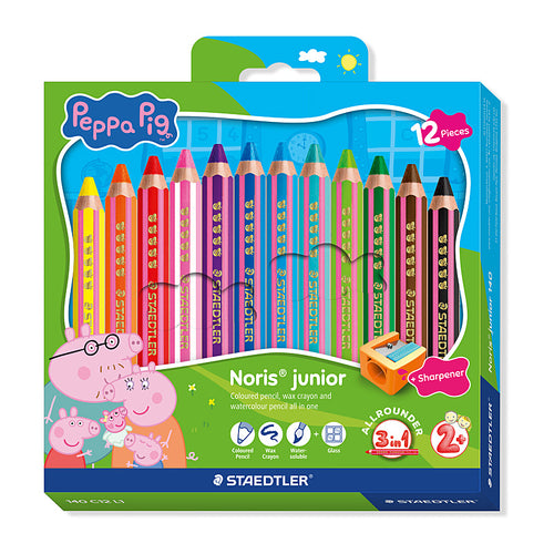 Peppa Pig Stationery Pens  Pencils  Crayons  Chalk