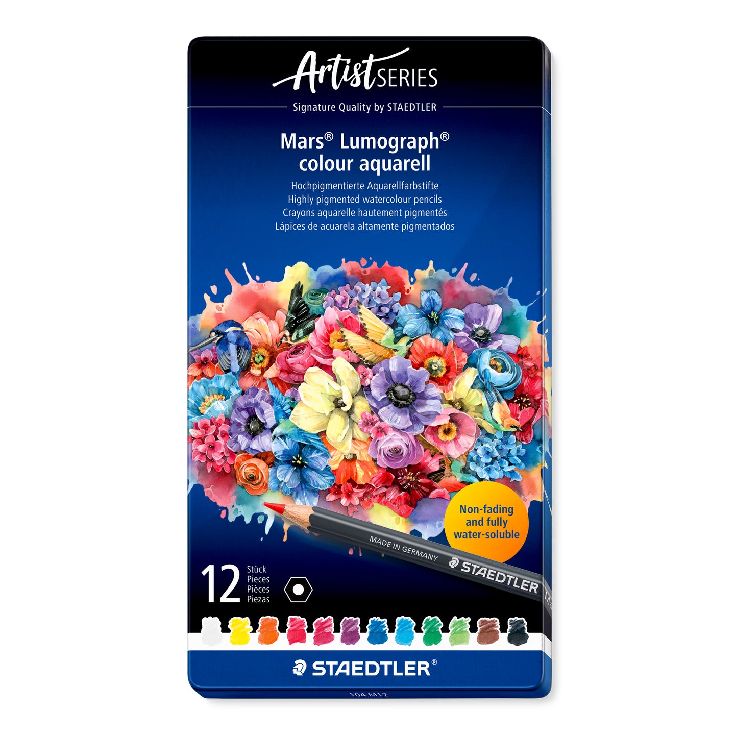 Staedtler Lumograph Aquarell Watercolour Pencil Tin of 120