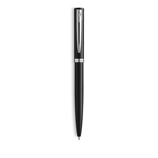 Waterman Impression Ballpoint Pen Black Lacquer Chrome Trim Medium