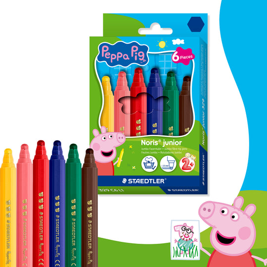 Staedtler Peppa Pig FibrePen Pack of 6 Box of 10
