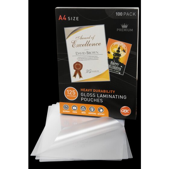GBC Laminating Pouch A4 125 Micron Pack of 100