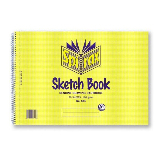 Spirax 534 Sketch Book A4 Spiral Bound