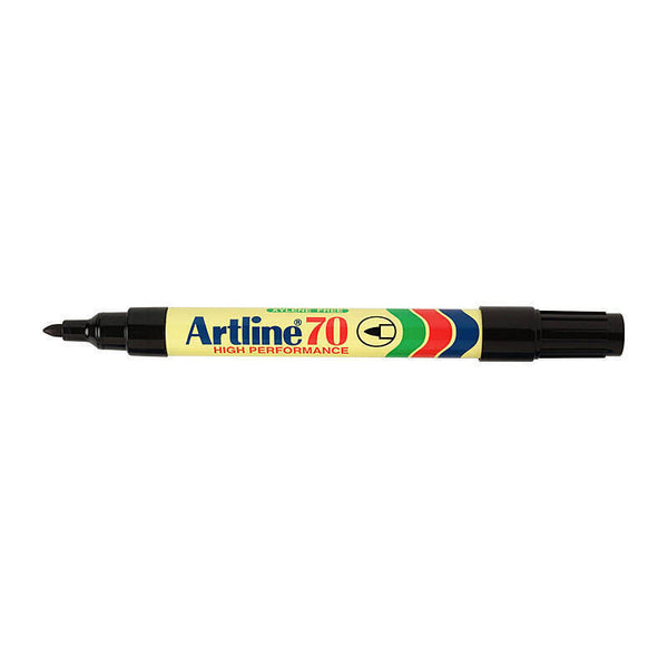 Artline 70 Permanent Marker 1.5mm Bullet Black Box Of 12