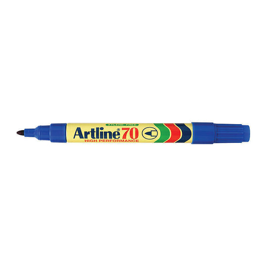 Artline 70 Permanent Marker 1.5mm Bullet Blue Box Of 12