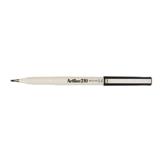 Artline 210 Fineliner Pen 0.6mm Black Box Of 12
