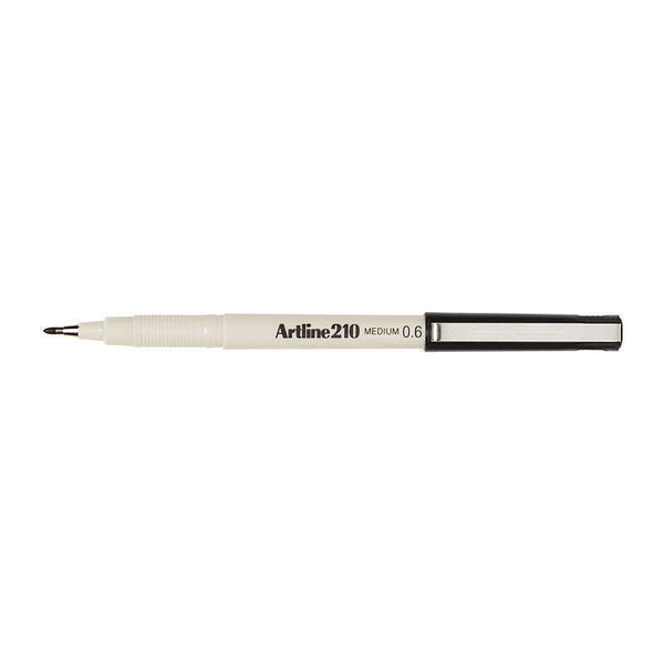Artline 210 Fineliner Pen 0.6mm Black Box Of 12
