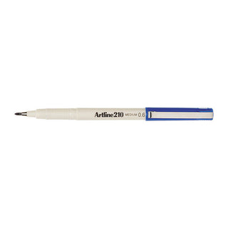 Artline 210 Fineliner Pen 0.6mm Blue Box Of 12