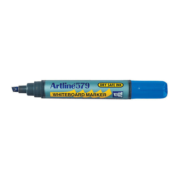 Artline 579 Whiteboard Marker 5mm Chisel Blue Box Of 12