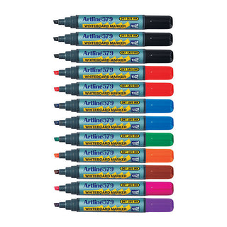 Artline 579 Whiteboard Marker 5mm Chisel Assorted Box Of 12
