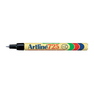 Artline 725 Permanent Marker 0.4mm Black Box Of 12