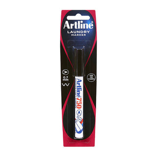 Artline 750 Laundry Marker 0.7mm Bullet Black Hs