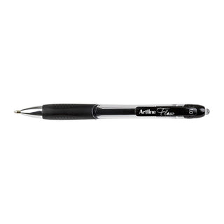 Artline Flow Retractable Pen Black Box Of 12