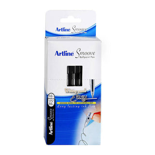 Artline Smoove Ballpoint Stick Medium Black Box Of 50 1mm