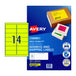 Avery Lsrlbl Yellow L7163f Y14up Pack Of 25