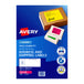 Avery Lsrlb Pink L7163fp 14Up Pack Of 25
