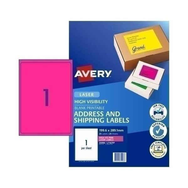 Avery Shiplabel L7167fp Pack 1UP