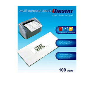 Uni Lip Label 8Up 105X74mm Box Of 100
