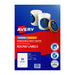 Avery Label Red L7129 40mm 24Up Pack Of 8