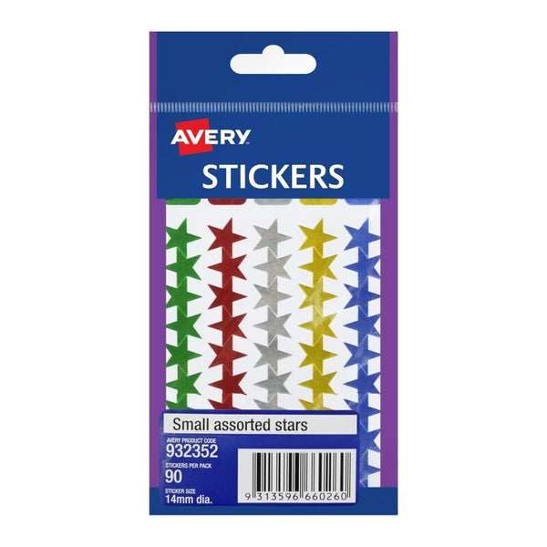 Avery Small Star Assorted Box Of 10