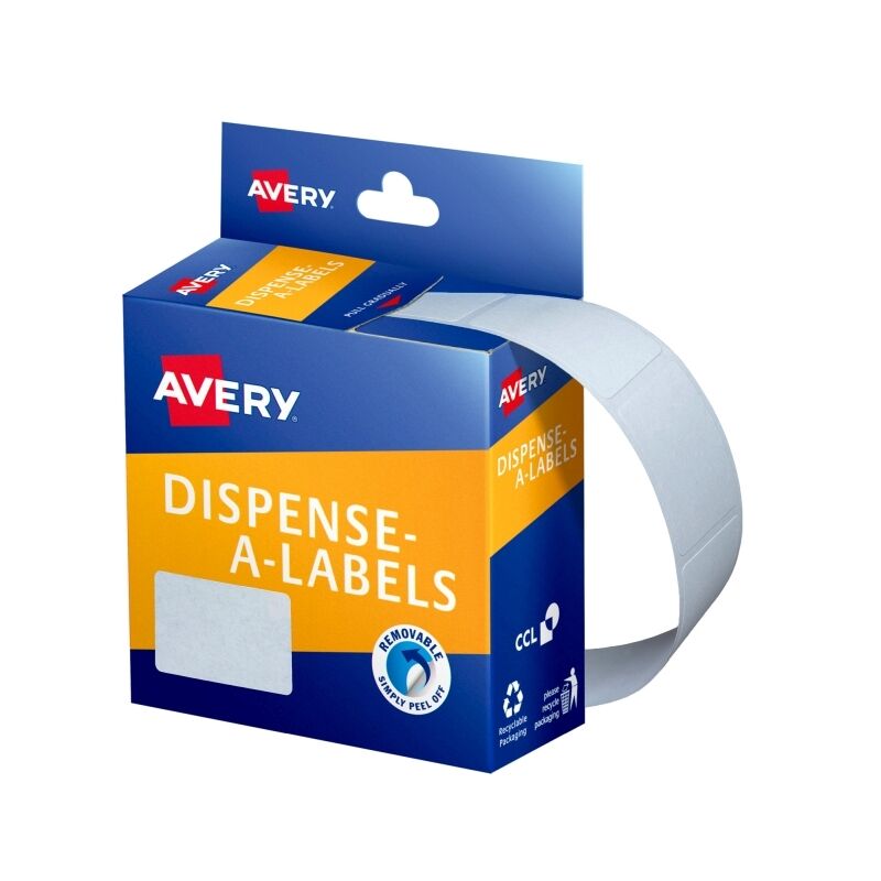 Avery Label Rectangular Dispenser White Pack Of 420