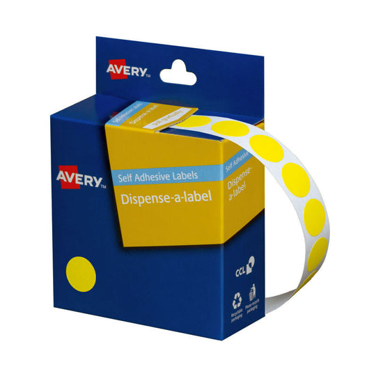 Avery Dispenser Yellow 14mm Roll1050