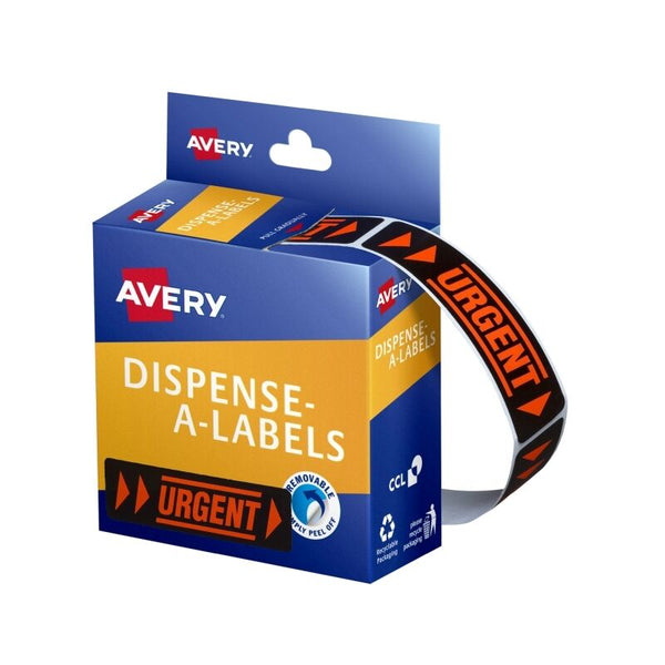 Avery Urgent Dispenser 19X64 Pack Of 125 Box Of 5