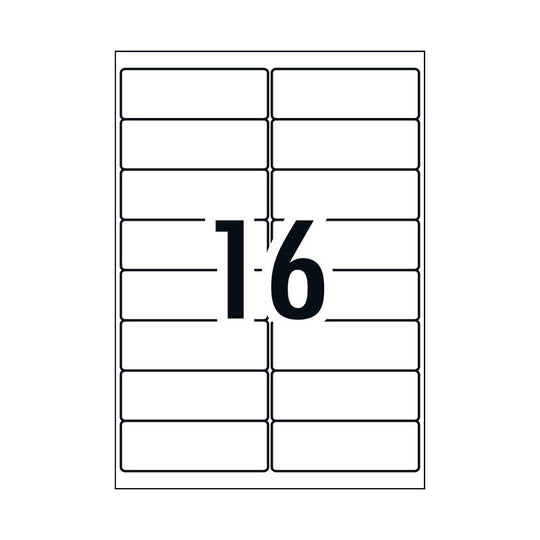Avery Gen Label L7162gu 16Up Pack Of 100