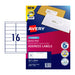 Avery Laser Label Qp L7162 16Up Pack Of 20