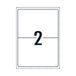 Avery Laser Label L7168 2Up Pack Of 100