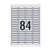 Avery Lip Mp Label L7656 84Up Pack Of 25