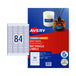 Avery Lip Mp Label L7656 84Up Pack Of 25
