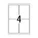 Avery Laser Label Shp L7169 4Up Pack Of 100