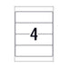 Avery Laser Label L7171 4Up Pack Of 25