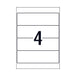 Avery Laser Label L7171 4Up Pack Of 25