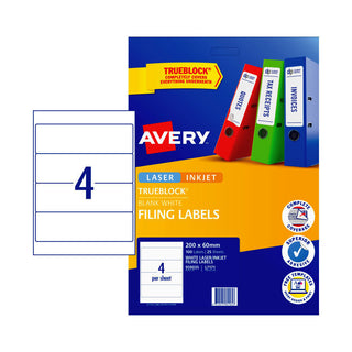 Avery Laser Label L7171 4Up Pack Of 25