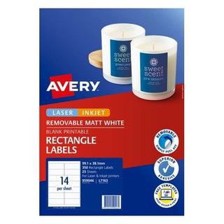 Avery Labels L7163 Lip 14Up Pack Of 350