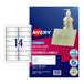 Avery Laser Label Colour L7563 14Up Pack Of 25