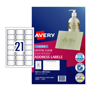 Avery Label Colour L7560 21Up Pack Of 25