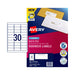 Avery Laser Label L7158 30Up Pack Of 100