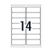 Avery Laser Label L7063 14Up Pack Of 25