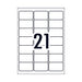 Avery Laser Label L7060 21Up Pack Of 25