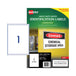 Avery Laser Label L7067 1Up Pack Of 25