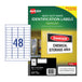 Avery Laser Label HD L4778 48Up Pack Of 25