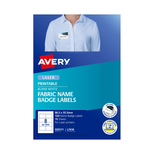Avery Laser Label L7418 8Up Pack Of 15