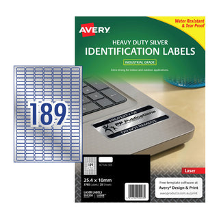 Avery Lsrlbl Silver L6008 189Up Pack Of 20