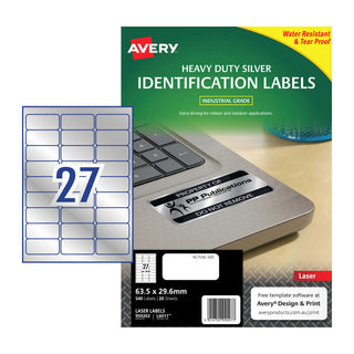 Avery Laser Label L6011 27Up Packet of 20