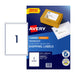 Avery Label White 199.6X289 1Up Pack Of 10