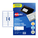 Avery Laser Label L7073 14Up Pack Of 10