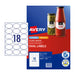 Avery Label Oval L7102 18Up Pack Of 10