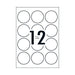 Avery Label L7105 Red 60mm 12Up Pack Of 10